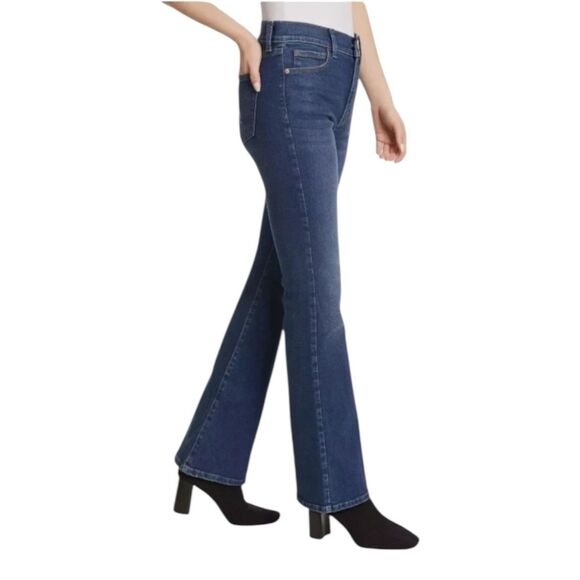 Jessica Simpson Women's High Rise Flare Jean Size 16 Color Drive Blue NWT - Picture 3 of 14